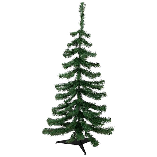 3ft. Unlit Medium Mixed Green Pine Artificial Christmas Tree